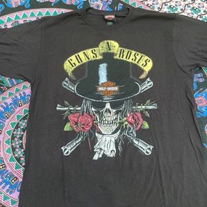 nwot harley davidson guns n roses t shirt 🌹